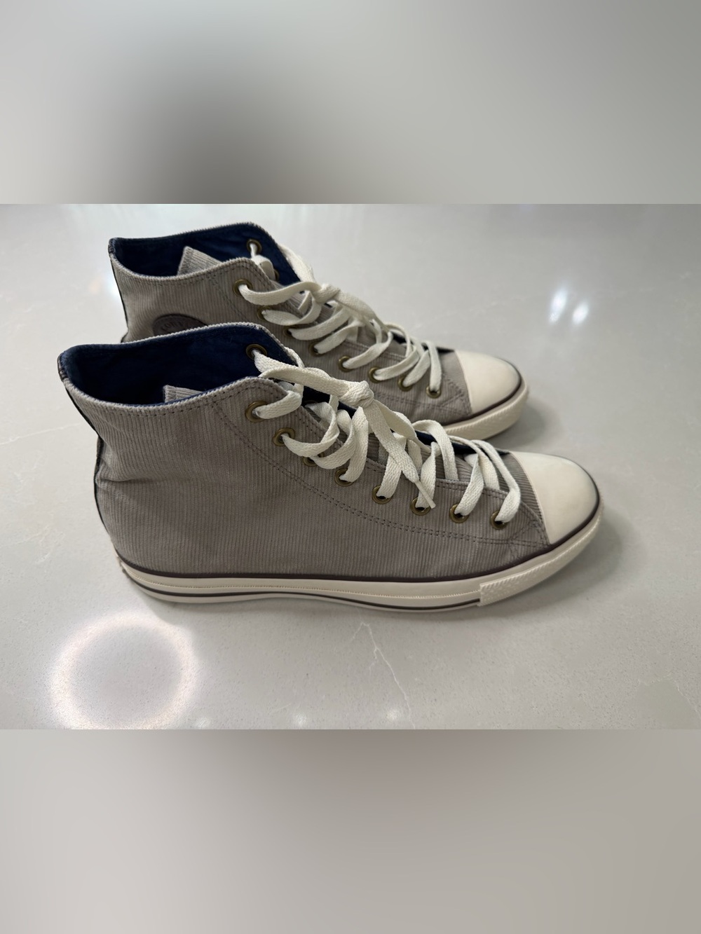 Converse Chuck 70 High Top Corduroy Sneakers Grey, Men’s 10